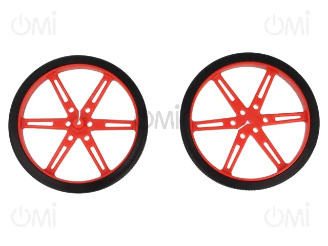 WHEEL 80×10MM PAIR RED