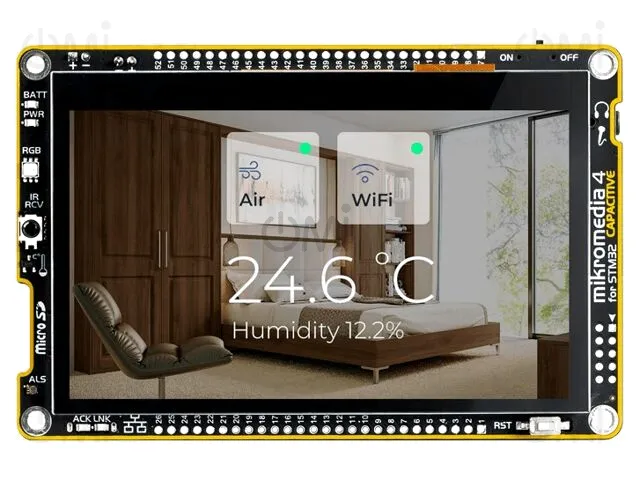 MIKROMEDIA 4 FOR STM32F7 CAPACITIVE